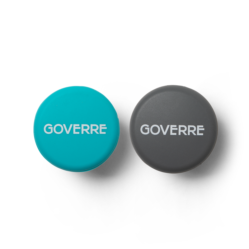 The two wine bottle stopper caps provide airtight seal to any bottle of wine to preserve the taste. Each wine cap/stoppers features our GOVERRE logo and come in our classic colors Turquoise, Hot Pink, Grey and Yellow. They are made of 100-percent silicon and are kitchen and food grade safe.